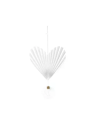 RAEDER | Pendentif cœur Plissé cœur en haut Blanc | 